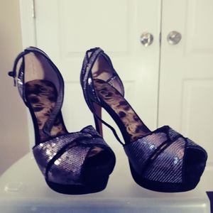 Sam Edelman Women's Lavender Sequins Sparkling Heels